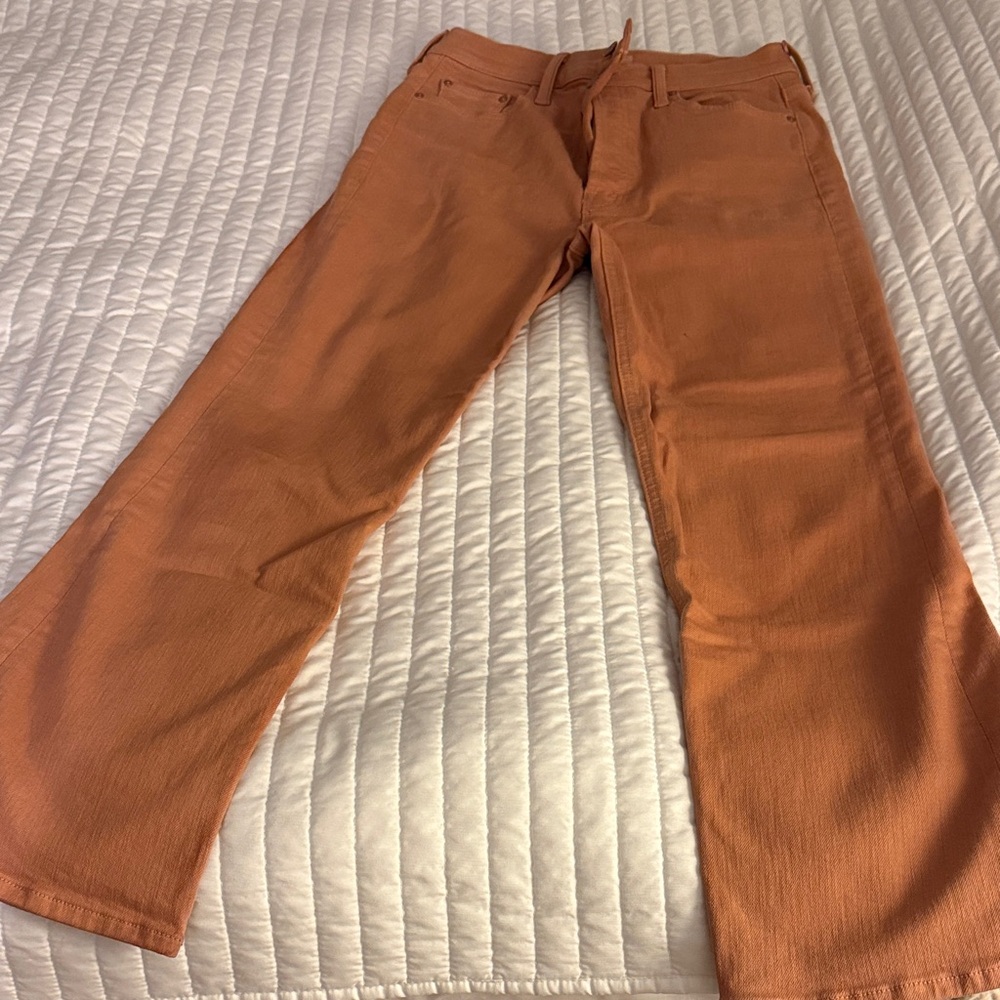 MOTHER Women's Straight Leg Jeans in Tan